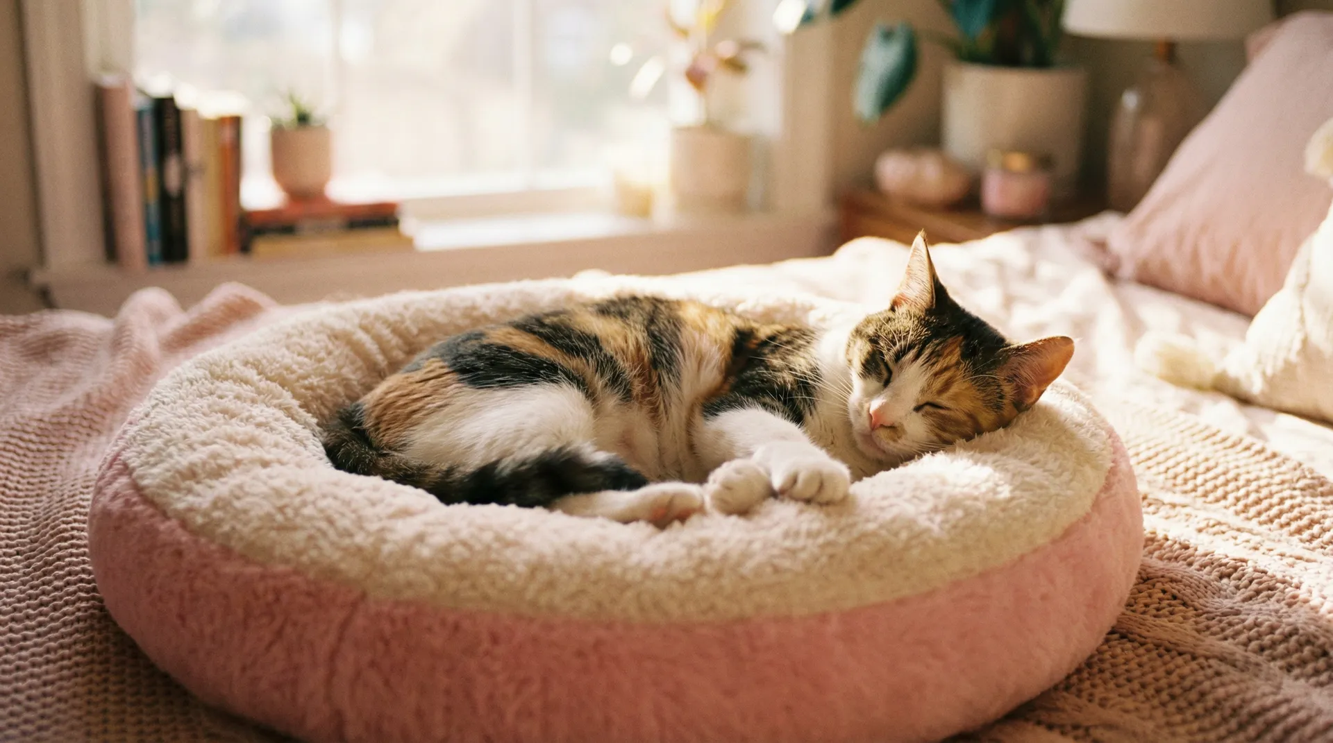三花猫安静入睡 - 体育老师C了一节课体育课